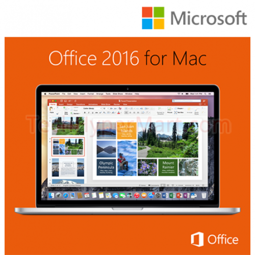 Microsoft office and home 2016 for macbook